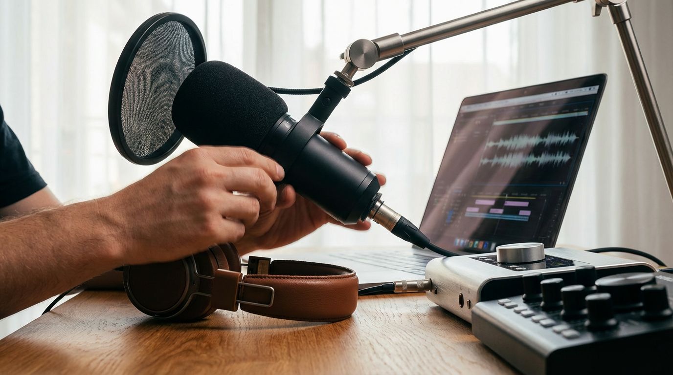 Titelbild: SprachDNA der Zukunft — Wie KI-Voice-Cloning Content-Produktion revolutioniert