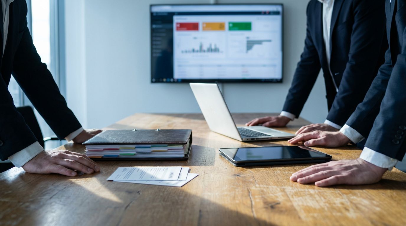 Titelbild: Der AI-Governance-Blueprint — Audits, Policies und Dashboards für sichere KI-Initiativen