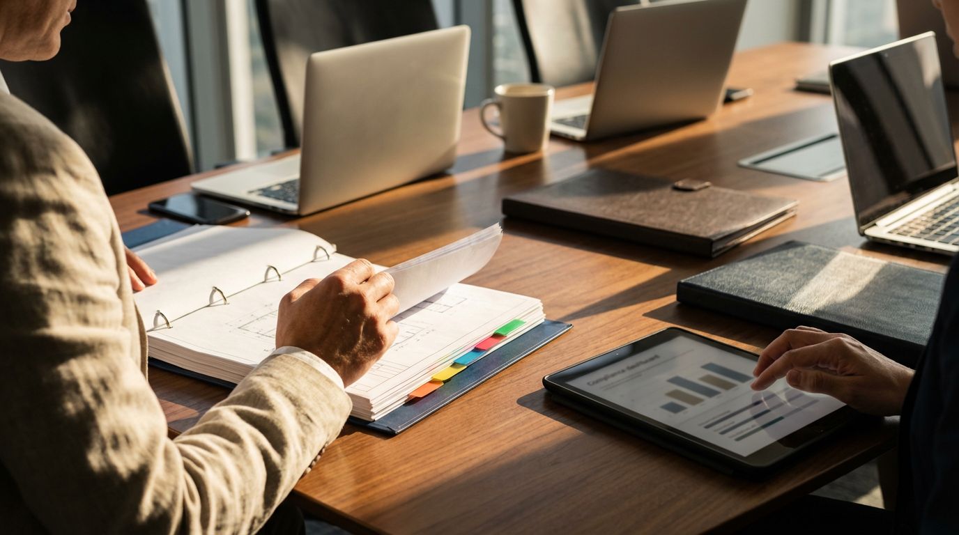 Titelbild: KI-Governance für Vordenker — Wie Sie regulatorische Hürden in Wettbewerbsvorteile verwandeln